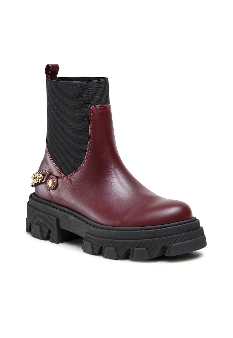 Botine dama -  301549338 - Piele naturala - Visiniu