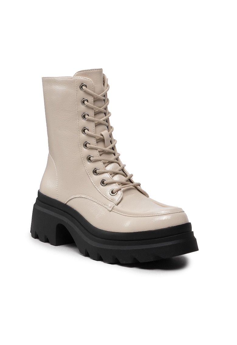 Botine dama -  301728498 - Piele ecologica - Bej