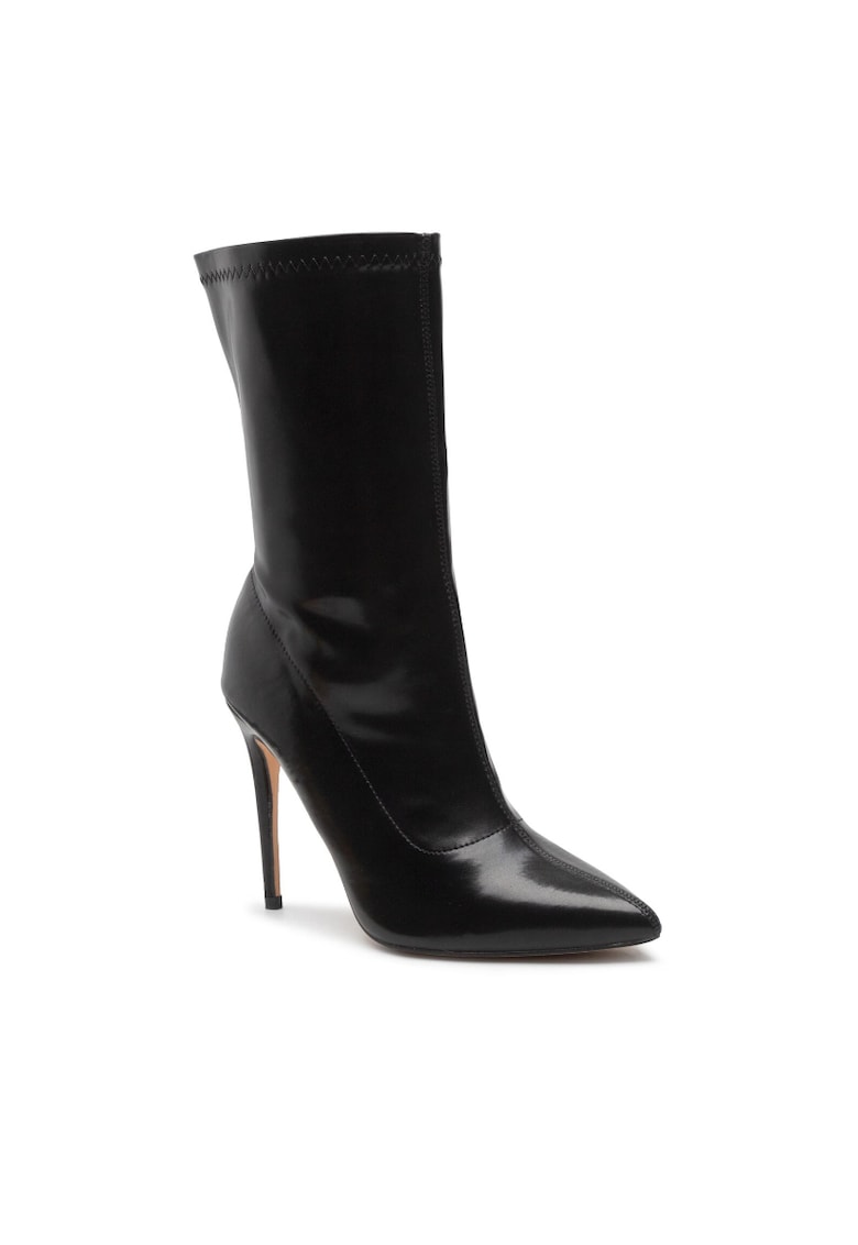 Botine dama -  301728054 - Piele ecologica - Negru