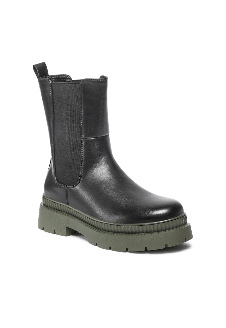 Cizme Chelsea dama -  Piele ecologica - Negru