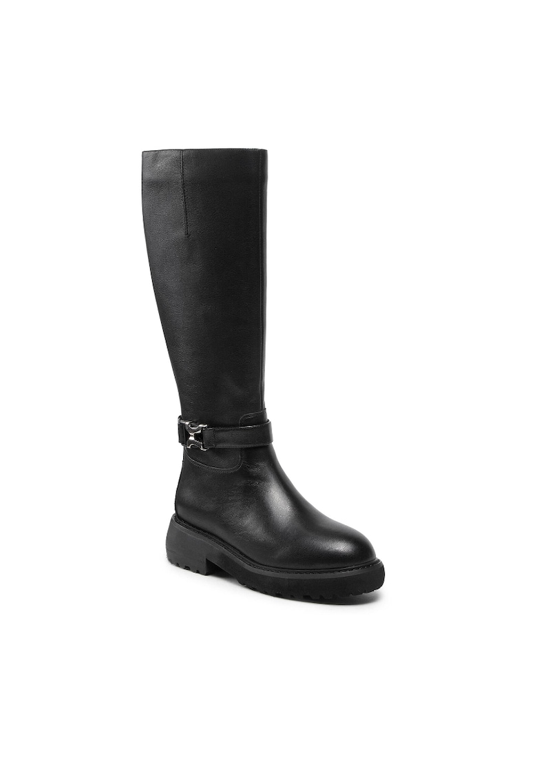 Cizme dama - 301324072 - Piele naturala - Negru - Negru