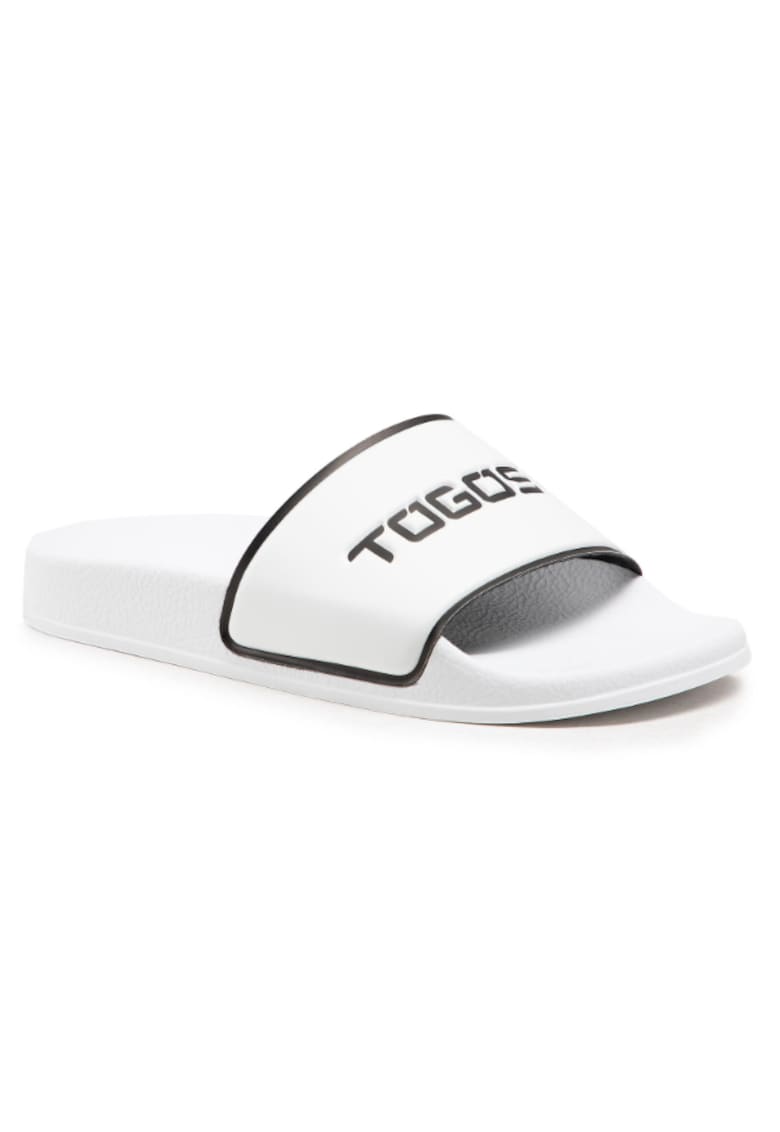 Papuci flip-flop dama -  Textil - Alb