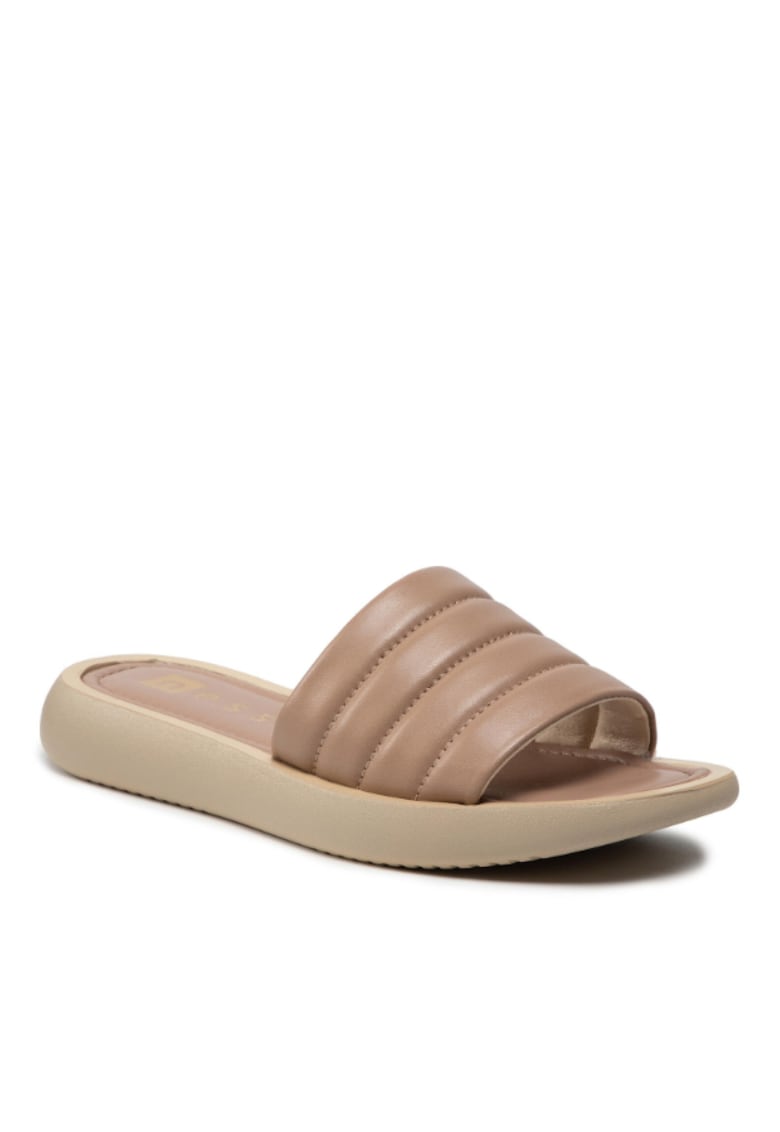 Papuci flip-flop dama - 300221815 - Piele naturala - bej