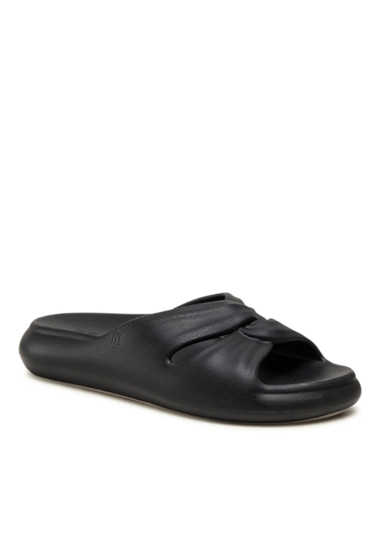 Papuci flip-flop dama - Textil - Negru - Negru
