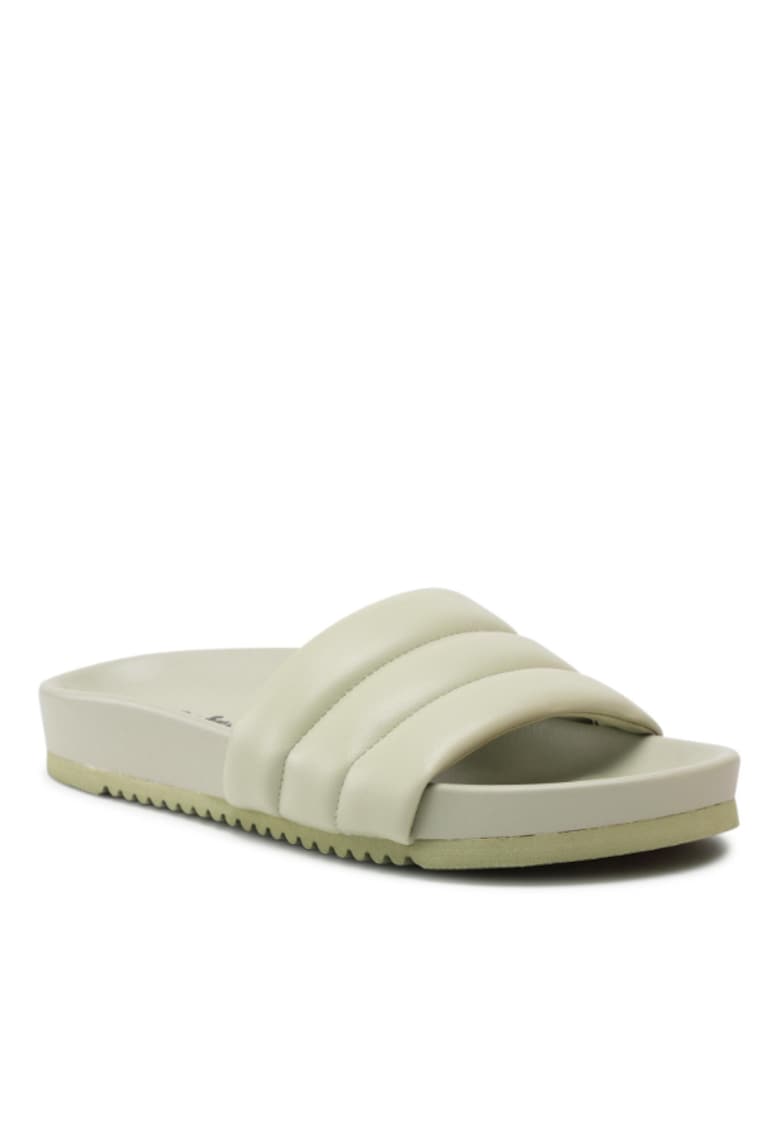 Papuci flip-flop dama - Piele ecologica - Verde