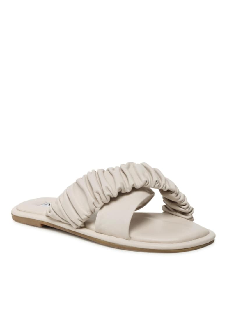 Papuci flip-flop dama - Piele naturala - bej