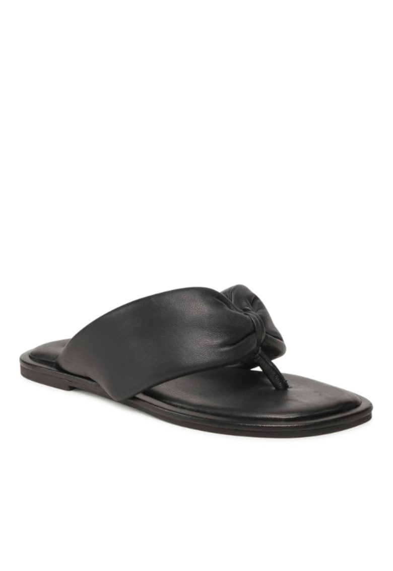 Papuci dama - 300355886 - Piele naturala - Negru