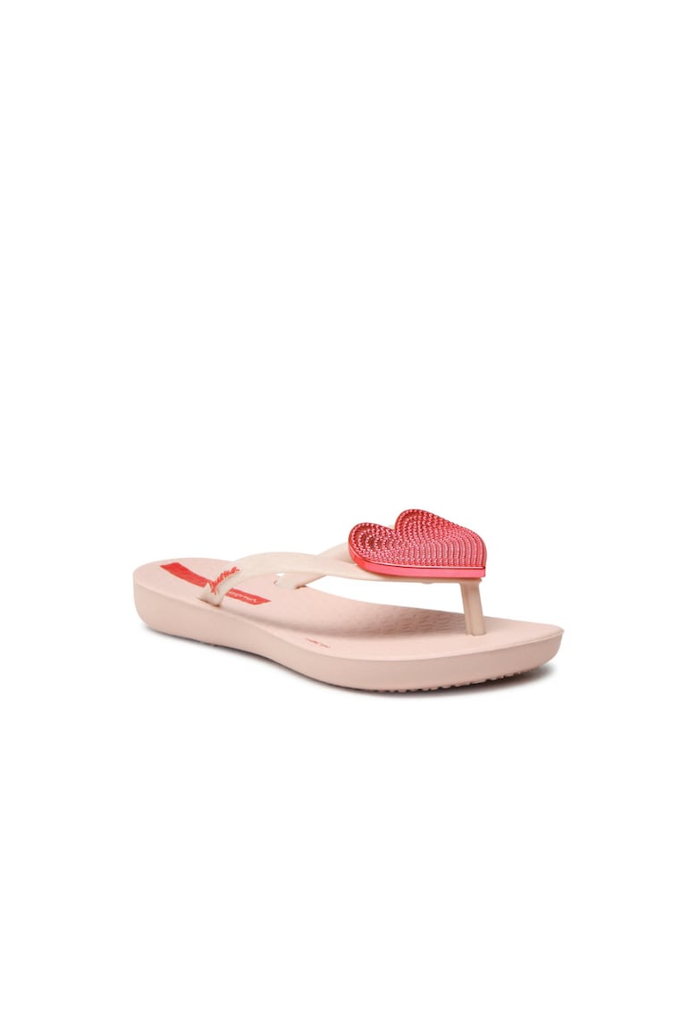 Papuci fete - Model inima - Textil