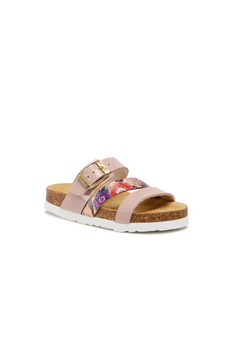 Papuci flip-flop fete - Brinkmann - Piele ecologica - Roz - Roz