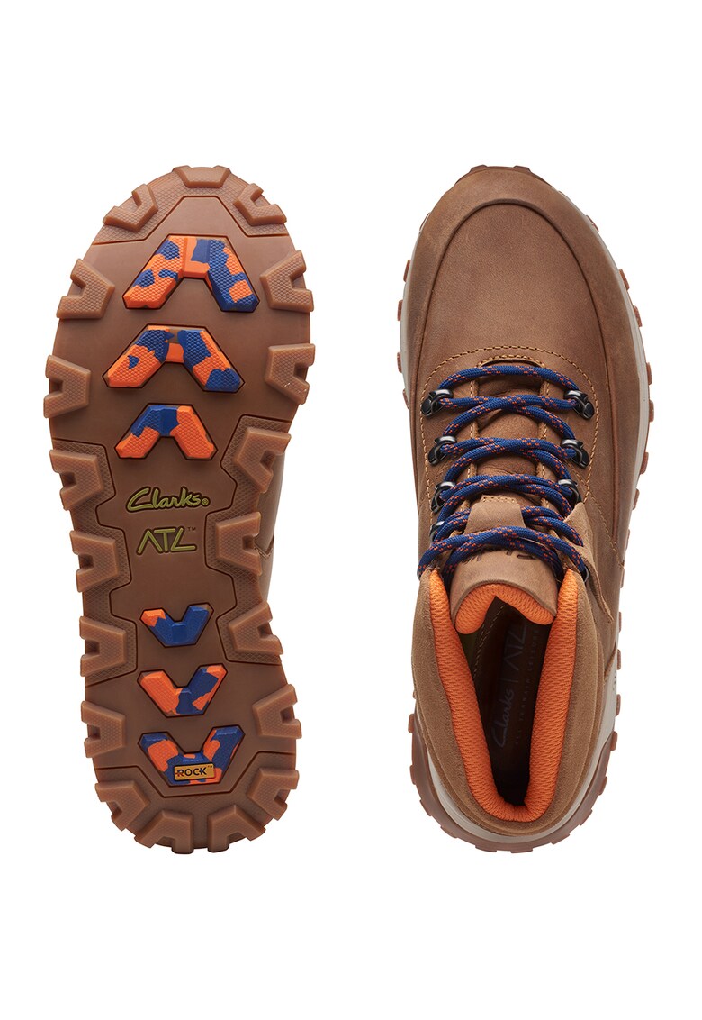 Ghete mid-cut de piele nabuc si piele intoarsa ATL