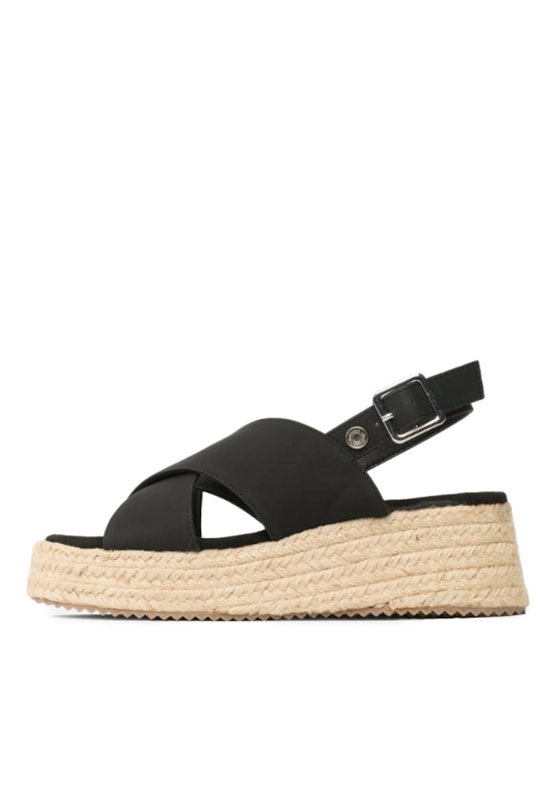 Espadrile dama - Piele ecologica - Negru 24138