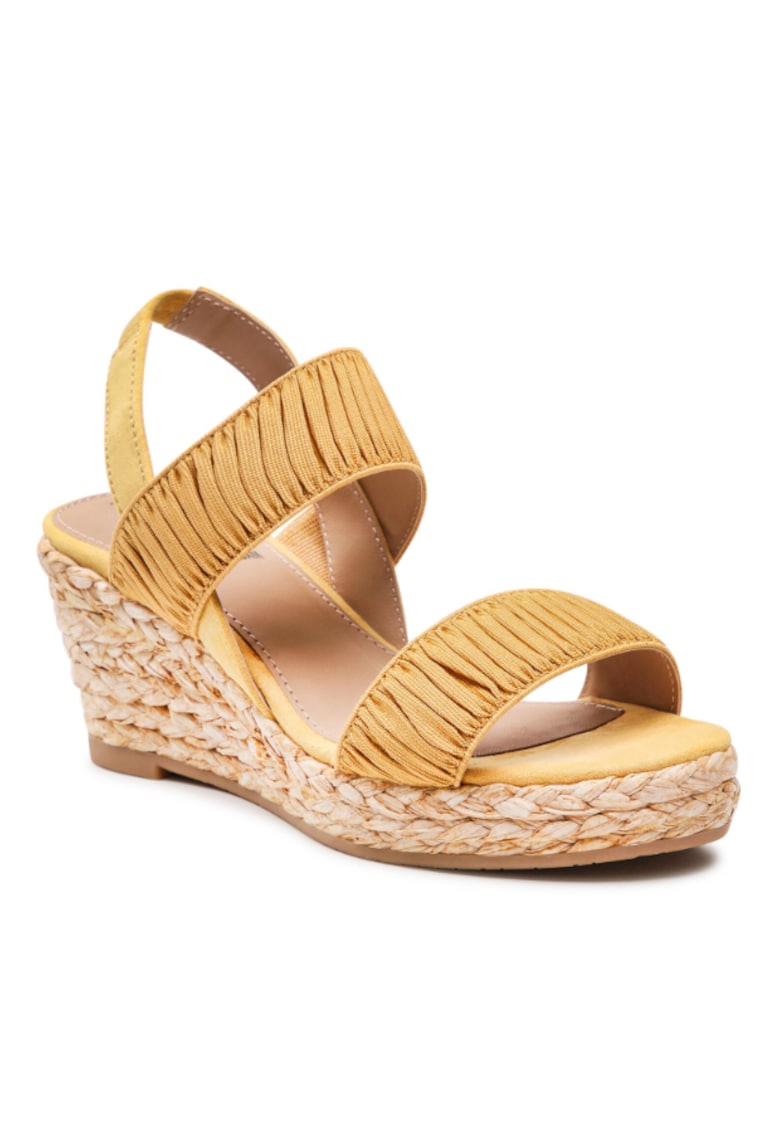 Espadrile dama - Textil - Galben - 465485