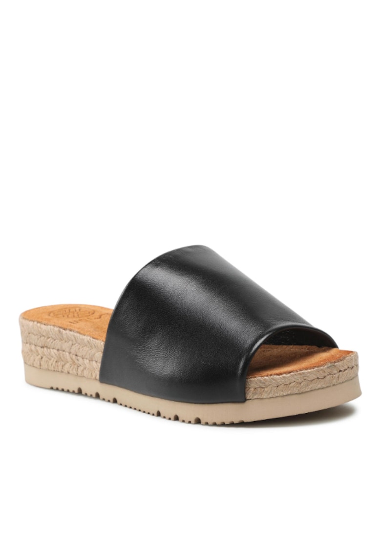 Espadrile dama - Piele naturala - Negru - 36588