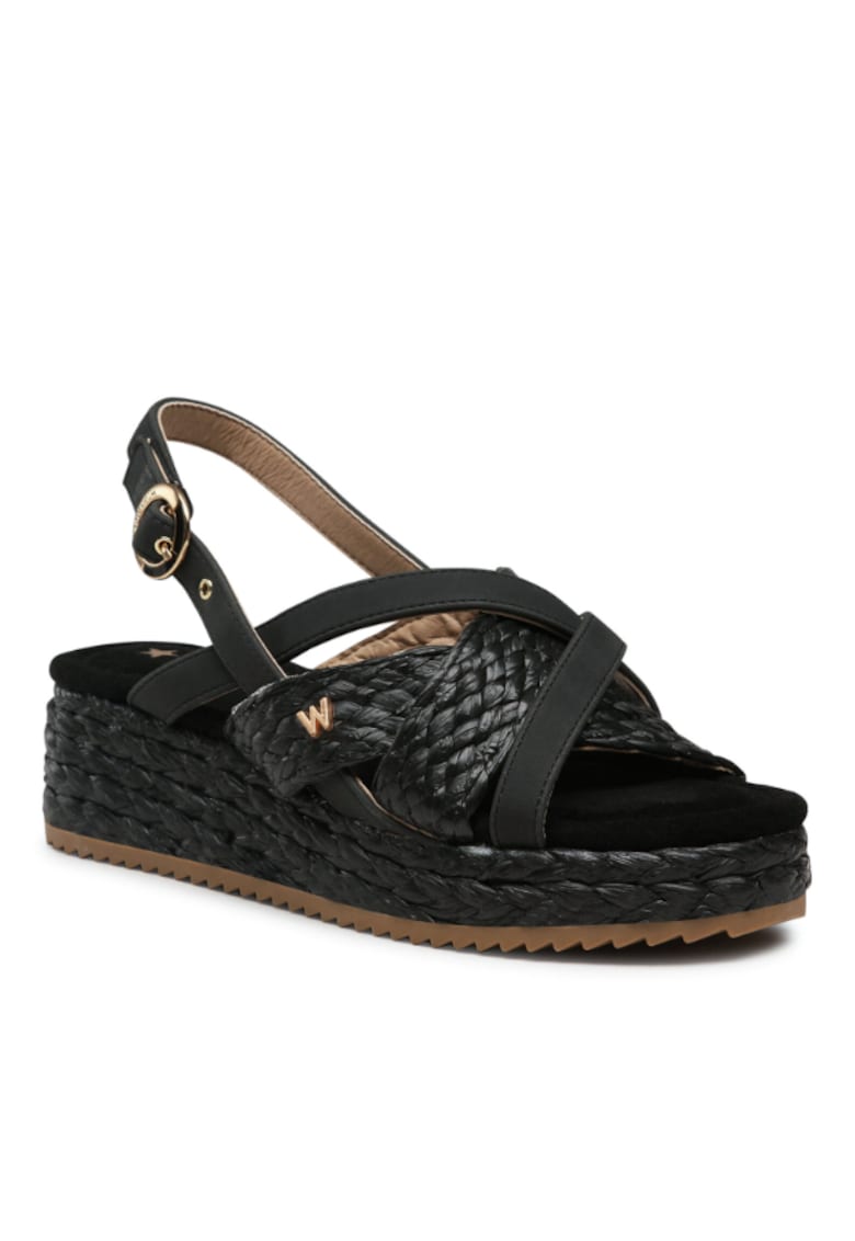 Espadrile dama - Piele ecologica - Negru - 46548