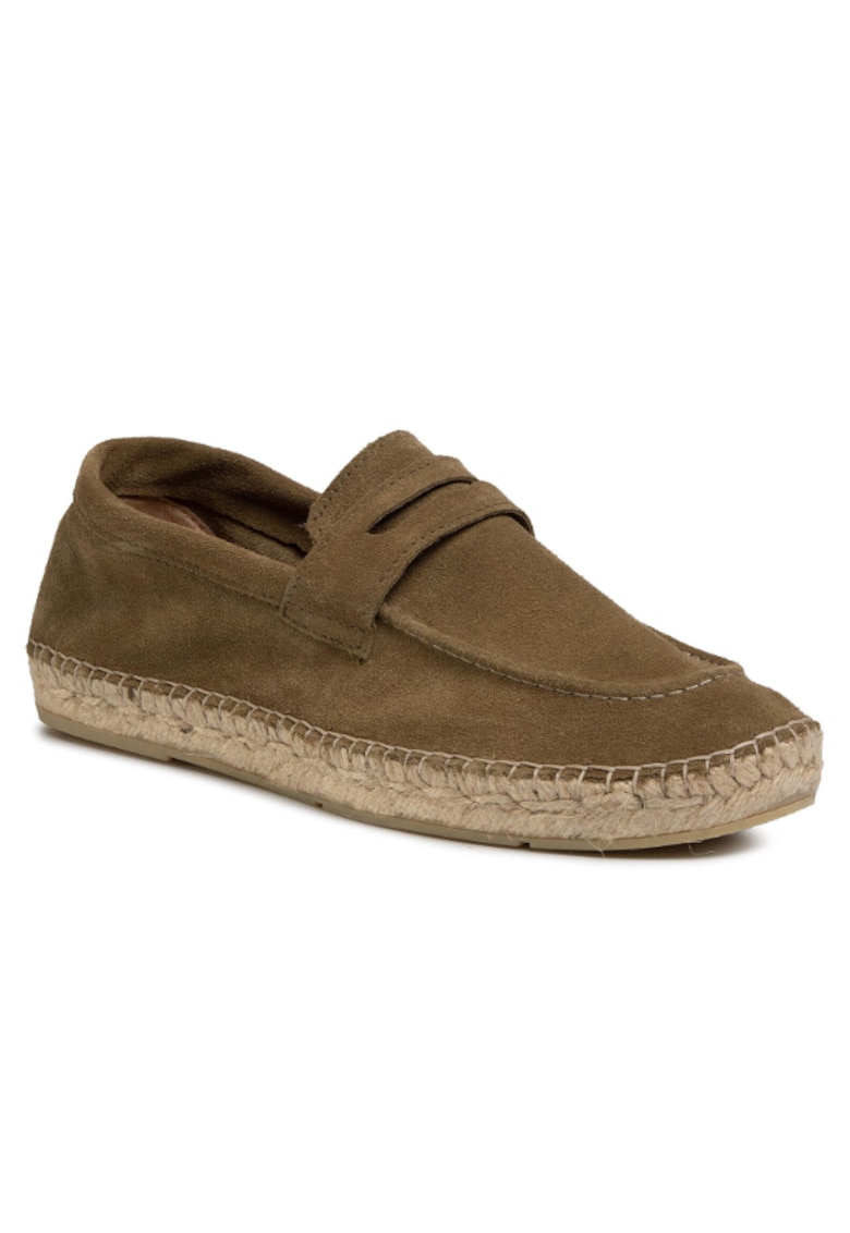 Espadrile barbati - Piele naturala - Verde