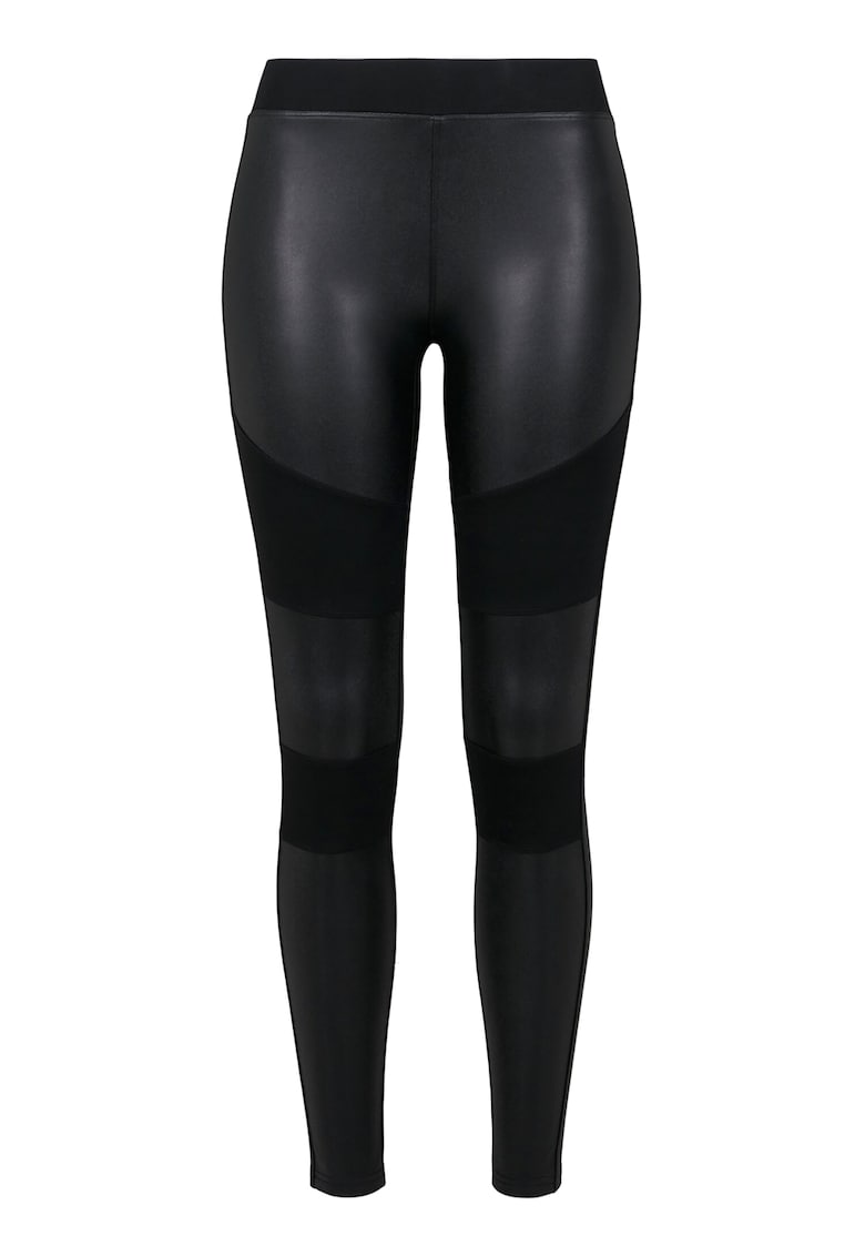 Colanti uni de piele ecologica - Negru