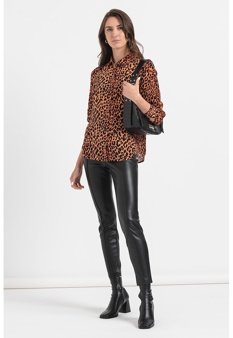 Camasa regular fit cu animal print