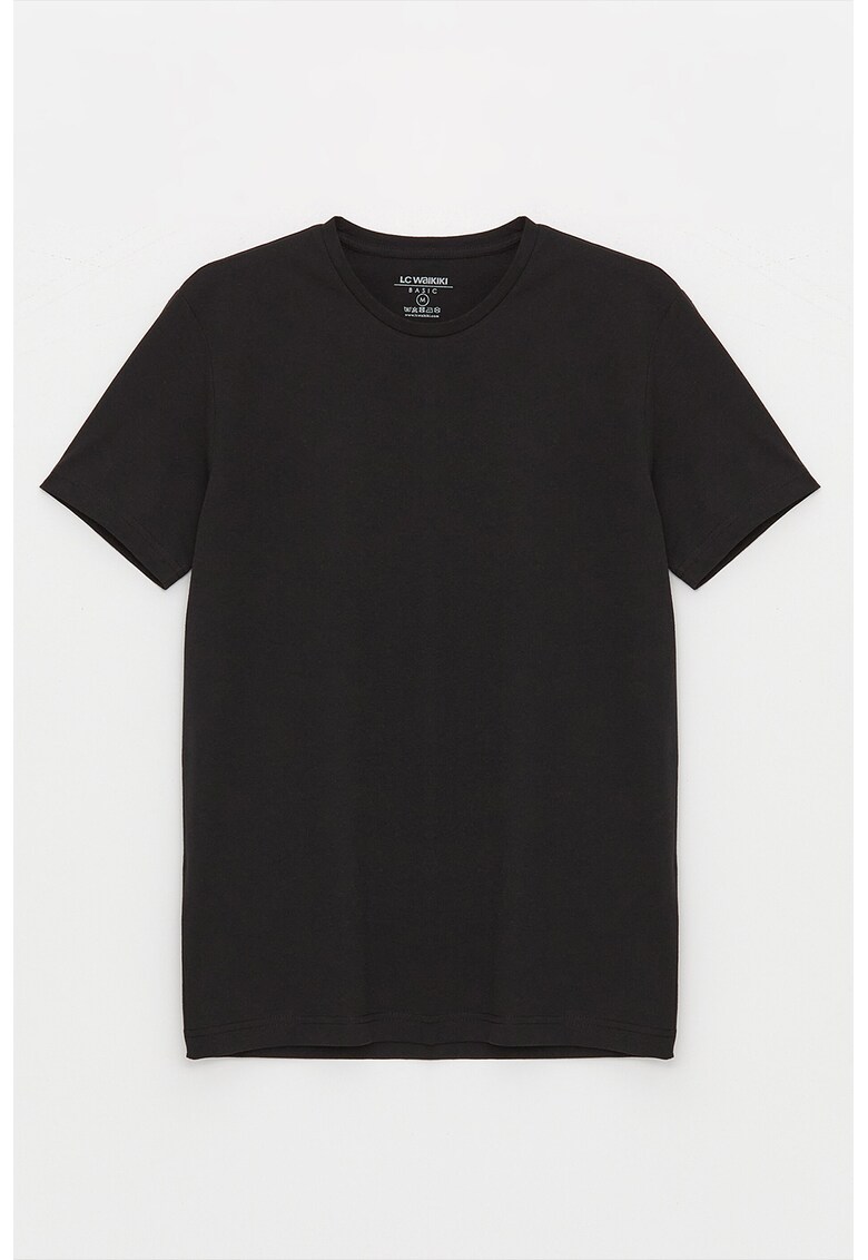 Tricou slim fit din amestec de bumbac
