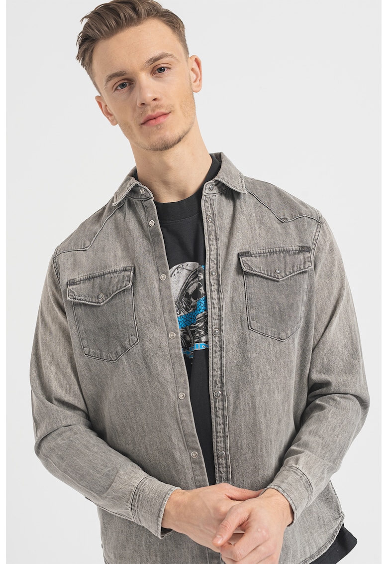 Camasa din denim relaxed fit Orbit