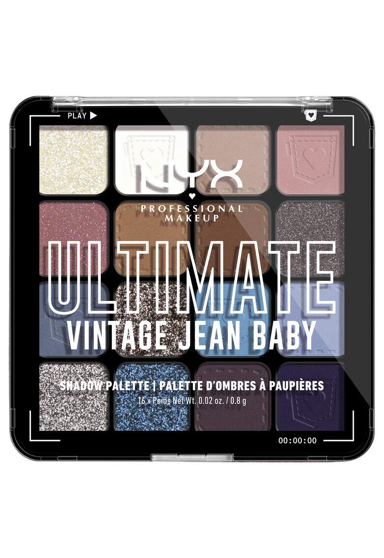 Палитра сенки за очи NYX PM Ultimate Shadow Palette - 12.8 гр