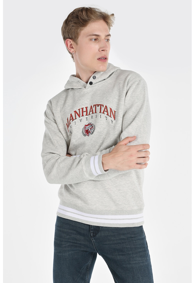 Hanorac regular fit cu imprimeu