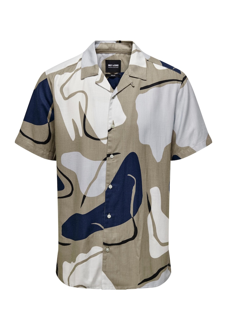 Camasa barbati - Viscoza - Bej