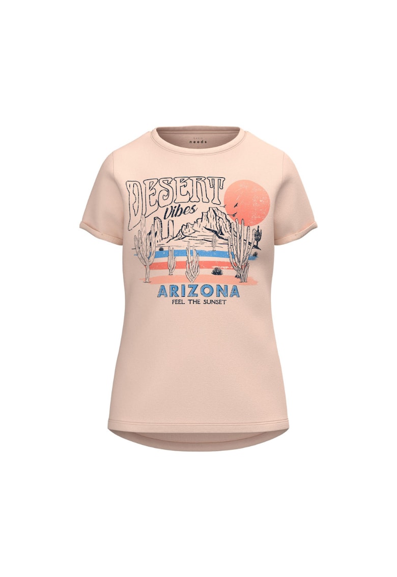 Tricou copii - 302000098 - Bumbac - Roz - Roz