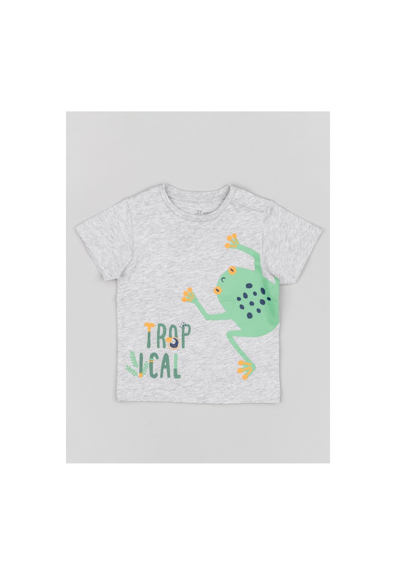 Tricou copii - 302714636 - Bumbac - Gri