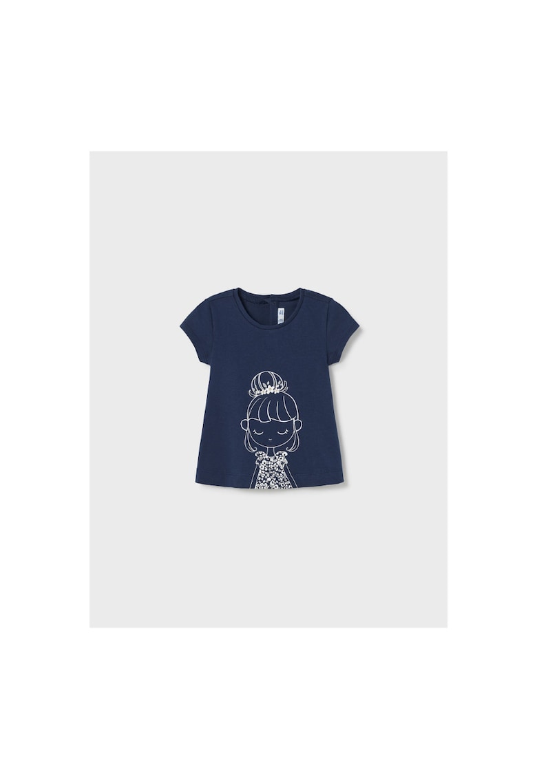 Tricou copii - 302037575 - Bumbac - Albastru marin - Bleumarin