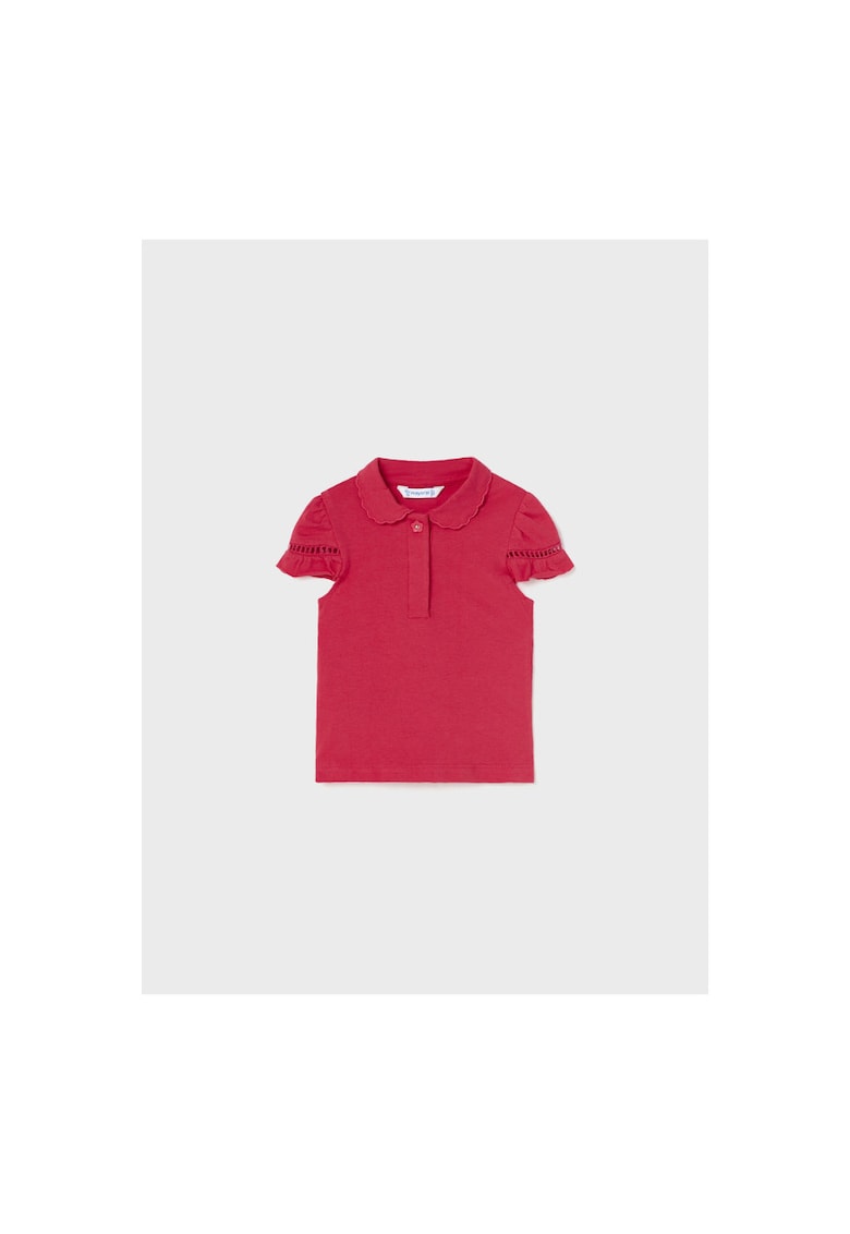 Tricou polo copii -  302038190 - Bumbac - Rosu