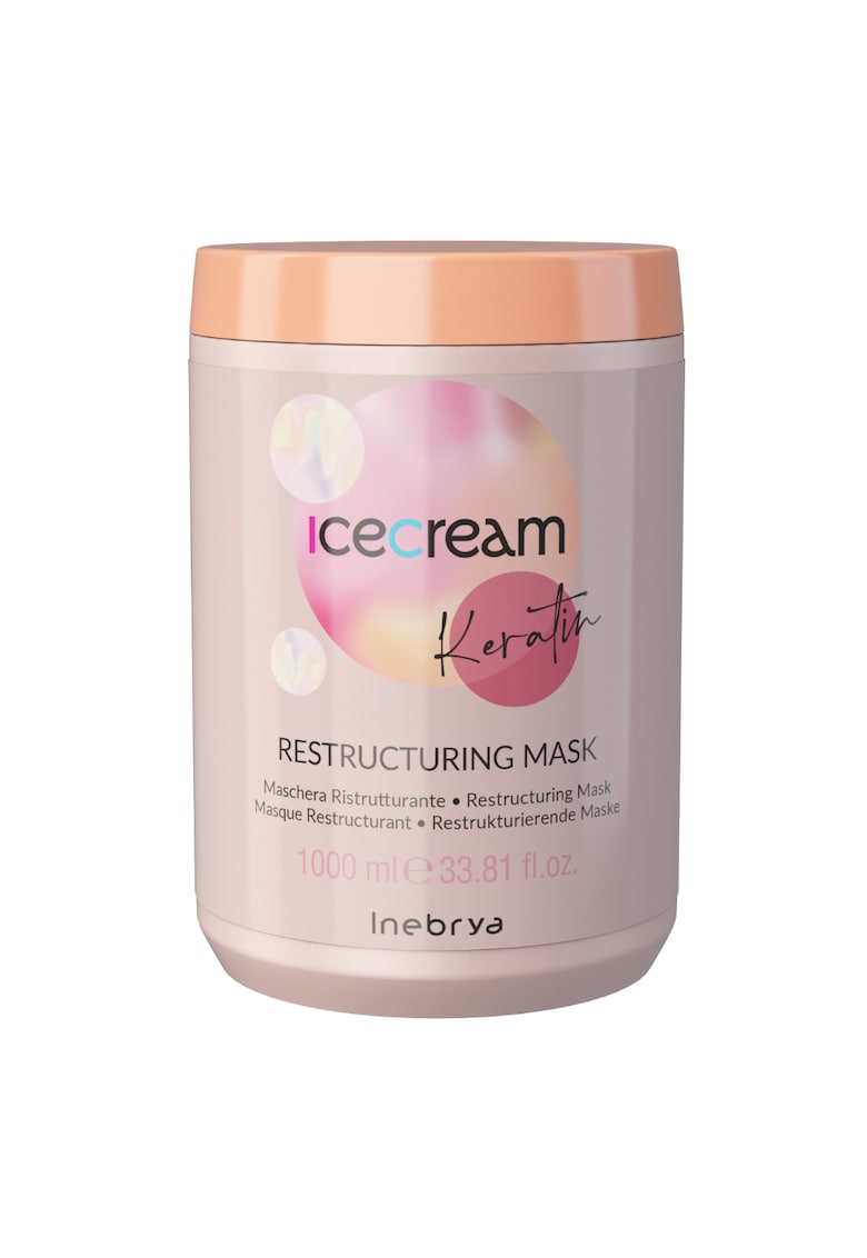 Masca regeneratoare par cu cheratina Ice Cream - 1000 ml