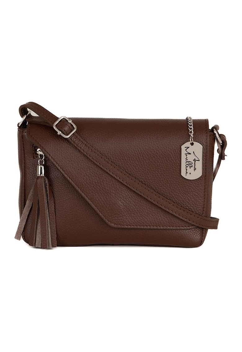 Geanta crossbody din piele cu clapa