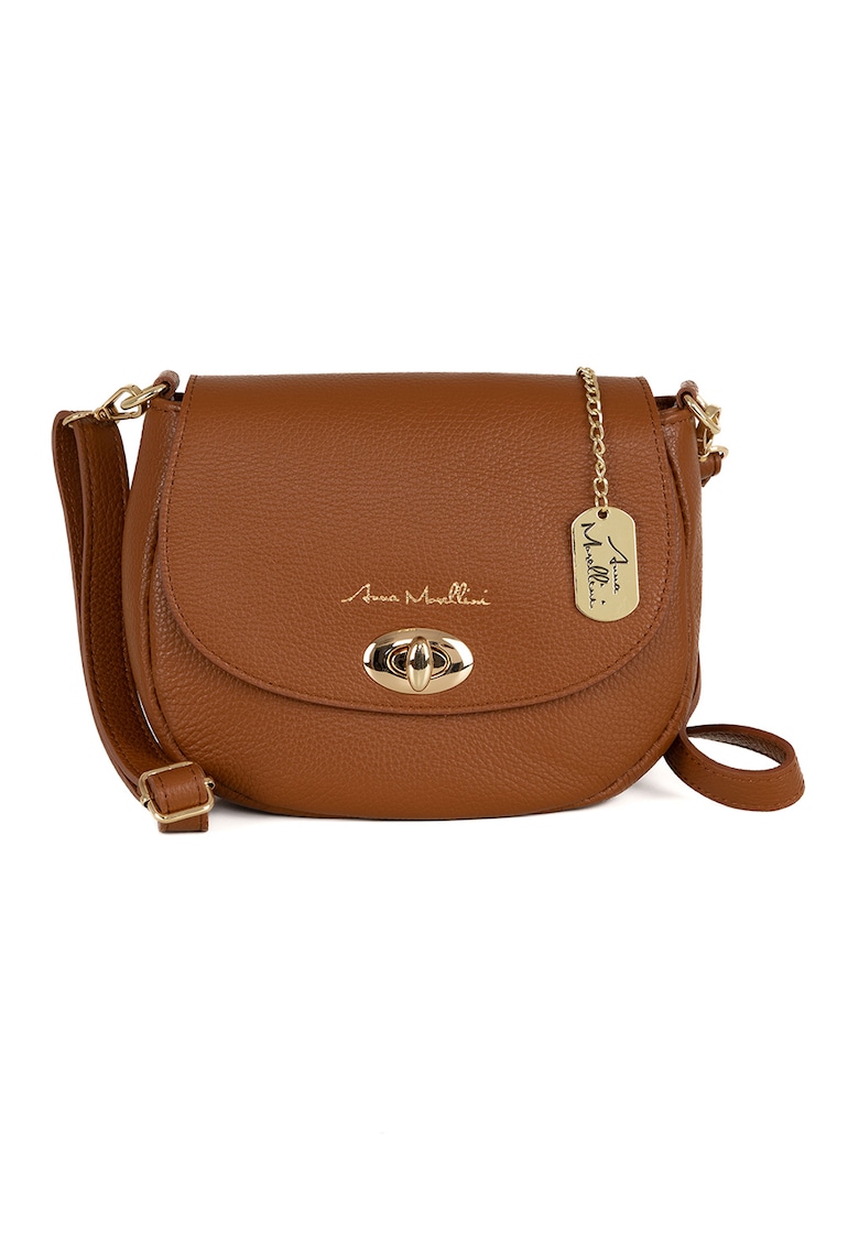 Geanta crossbody din piele cu bareta detasabila