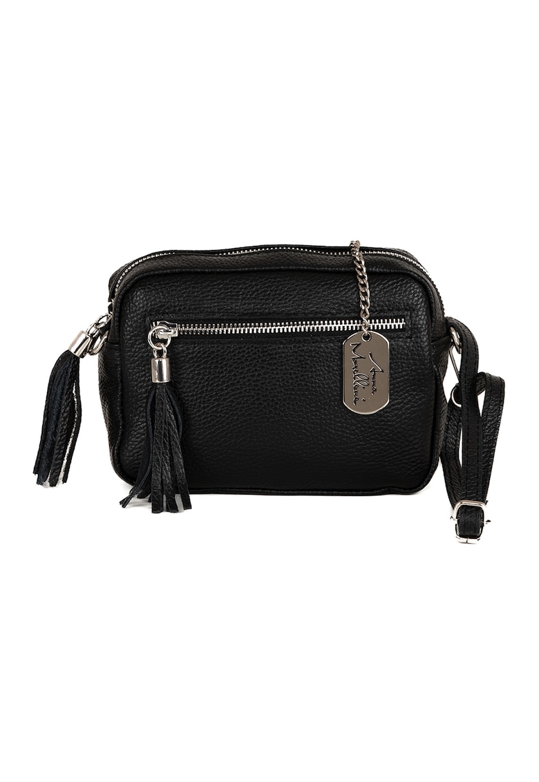 Geanta crossbody din piele cu canafi