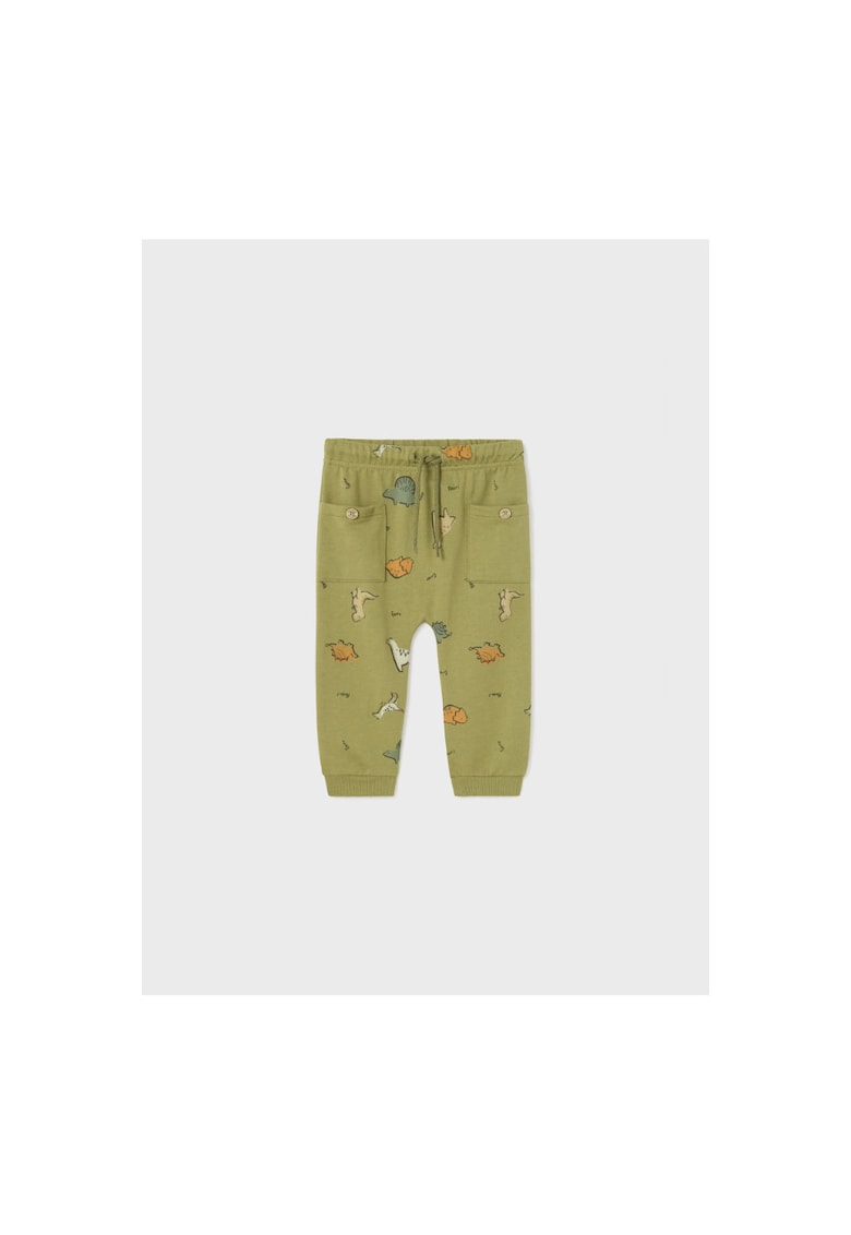 Pantaloni lungi - Bumbac - Poliester - Verde