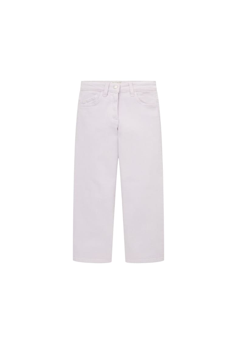 Pantaloni lungi - 301926733 - Bumbac - Violet