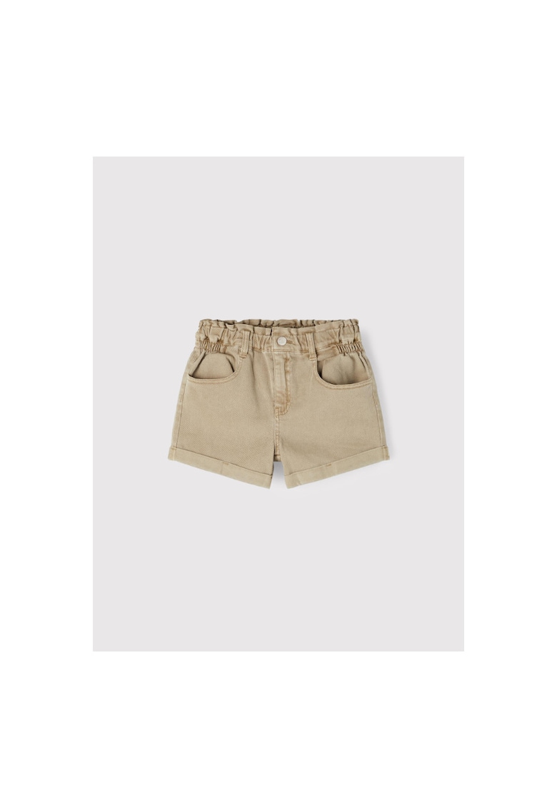 Pantaloni lungi - 209253450 - Bumbac - Bej - Bej
