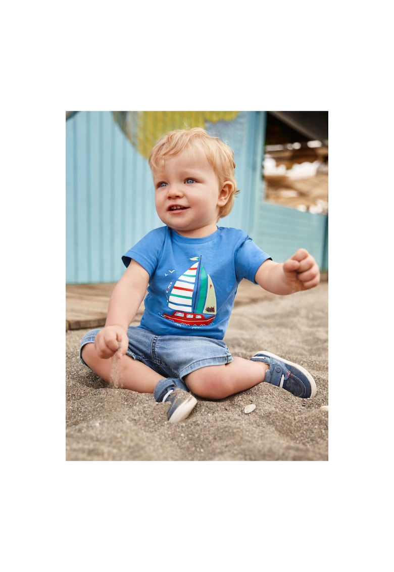 Pantaloni lungi -  302023684 - Bumbac - Poliester - Albastru marin