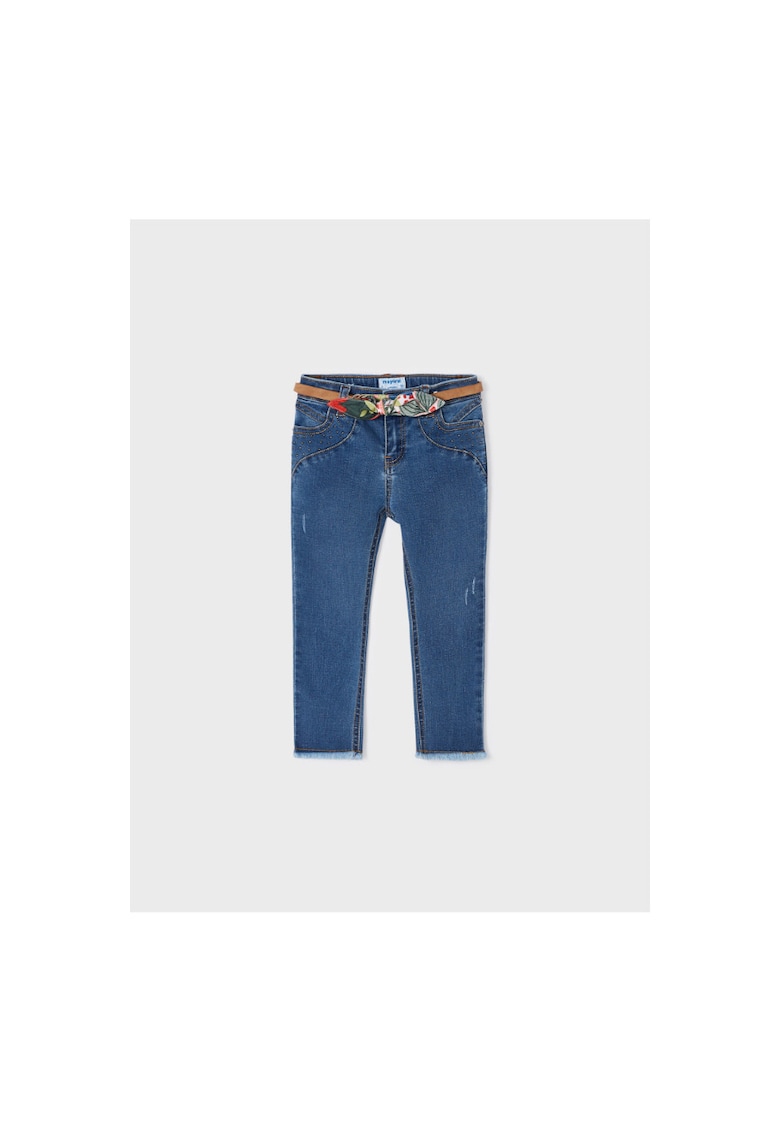 Pantaloni lungi -  302073221 - Poliester - Albastru marin