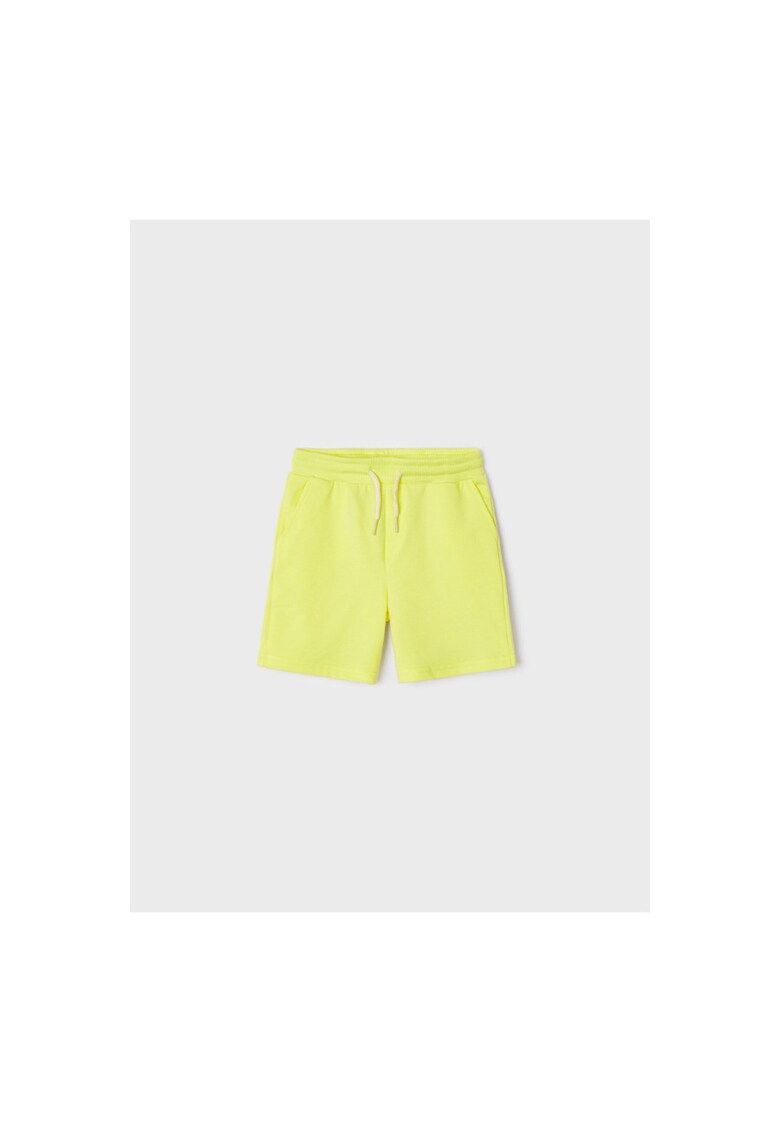 Pantaloni lungi - 302021581 - Bumbac - Poliester - Elastan - Galben