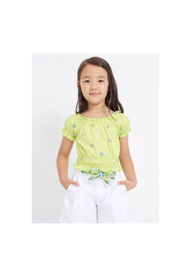 Pantaloni lungi - 302069477 - Bumbac - Alb - Alb