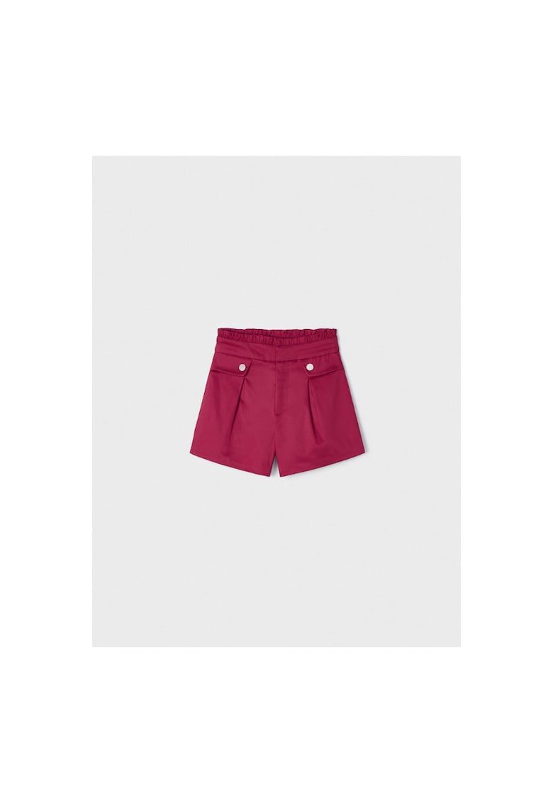 Pantaloni lungi - 302069392 - Bumbac - Claret - Visiniu