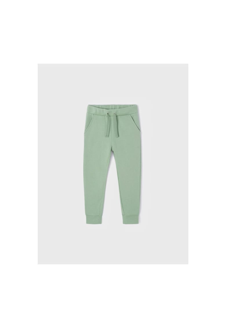 Pantaloni lungi - 300660119 - Bumbac - Verde