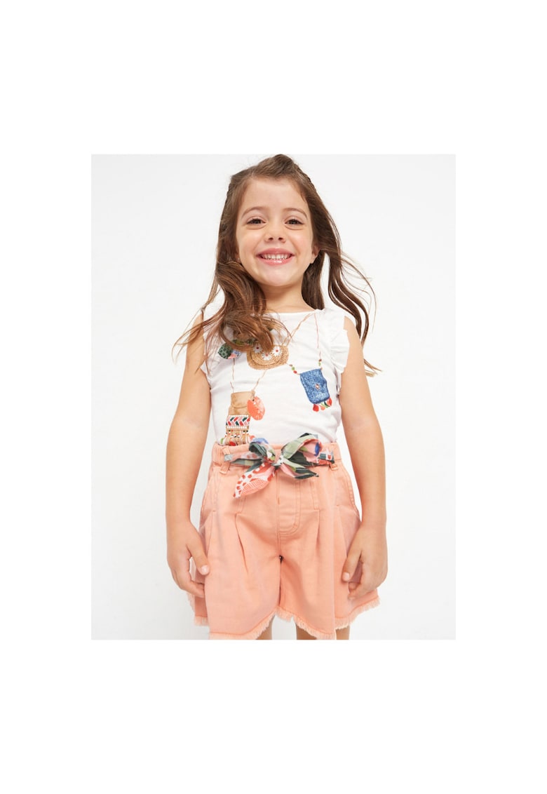 Pantaloni lungi - 302069439 - Bumbac - Portocaliu - Portocaliu