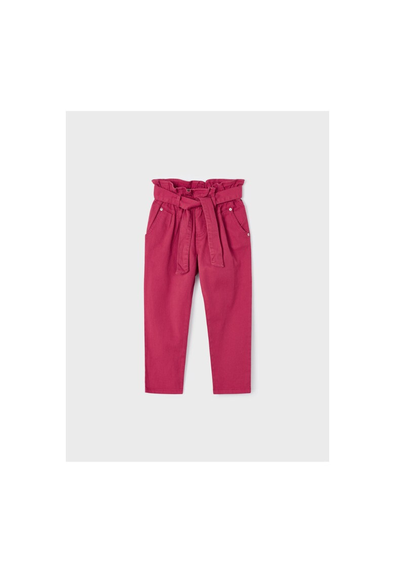 Pantaloni lungi - 302072859 - Bumbac - Elastan - Claret