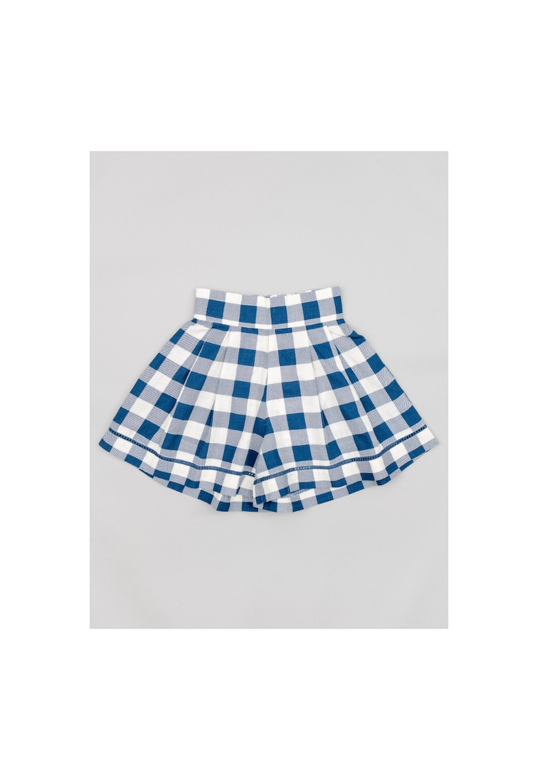 Pantaloni lungi - 302707836 - Bumbac - Albastru marin