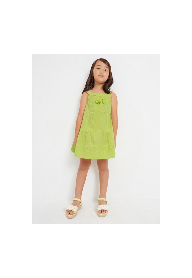 Rochie fete - 302079148 - Bumbac - Verde