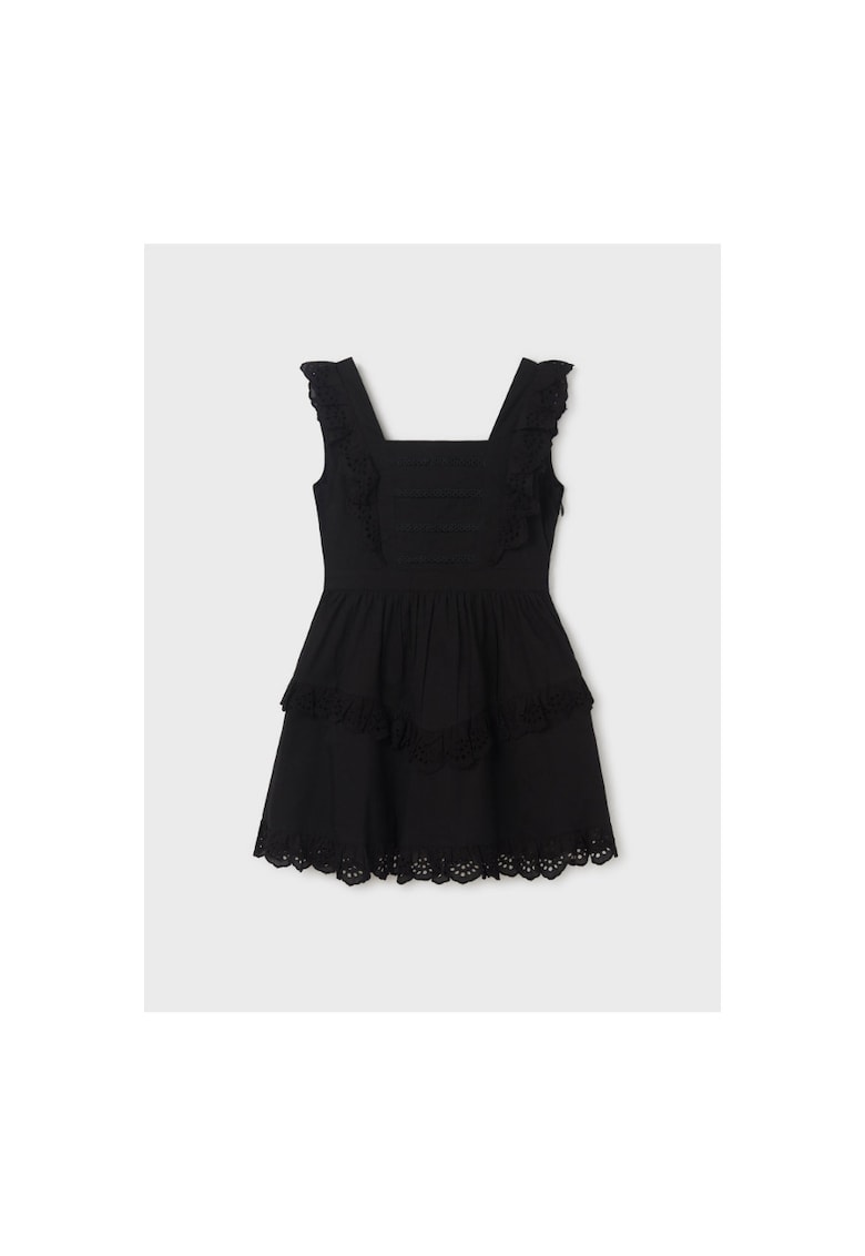 Rochie fete - 302085798 - Bumbac - Negru