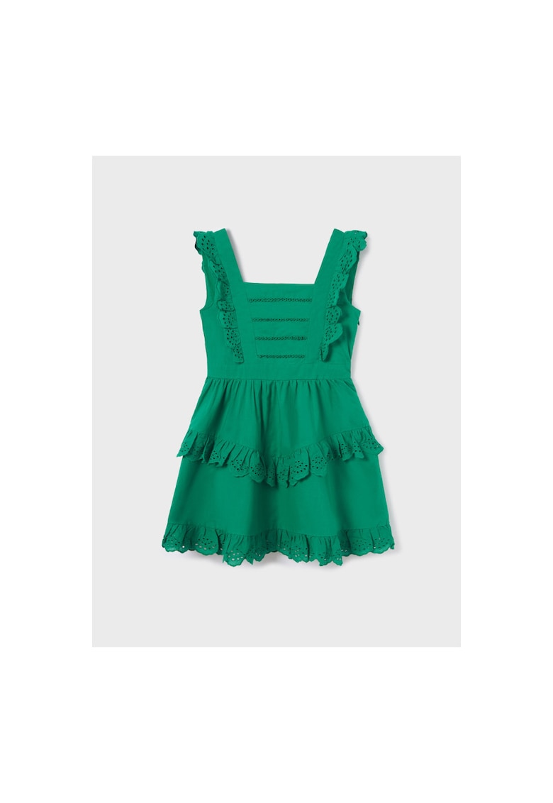 Rochie fete - 302085835 - Bumbac - Verde