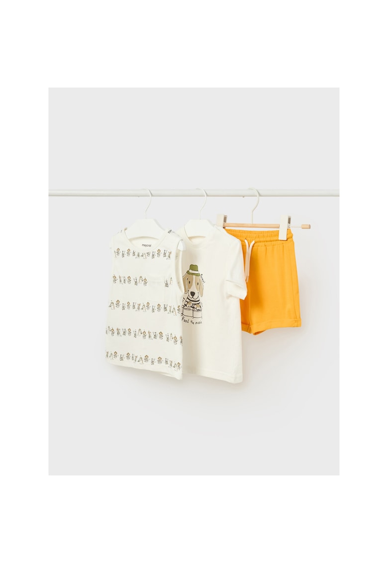 Compleu tricou si pantaloni scurti - 302025084 - Bumbac - Multicolor Compleu tricou si pantaloni scurti - 302025084 - Bumbac - Multicolor